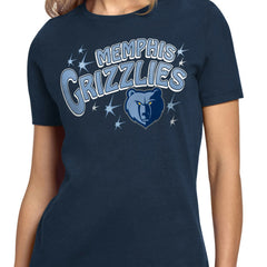 Memphis Grizzlies Starter Women's Fireworks T-Shirt - Navy shop