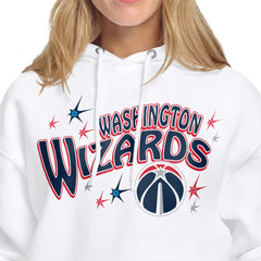 Washington Wizards Starter Women's Fireworks Fleece Hoodie - White cheap