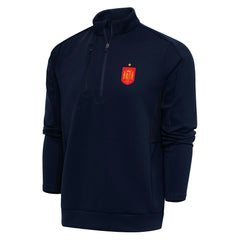 Spain National Team Antigua Genesis Quarter-Zip Pullover / Soccer Online