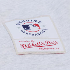 Philadelphia Phillies Women's Script Cropped Boxy T-Shirt - Heather Gray | Mitchell & Ness