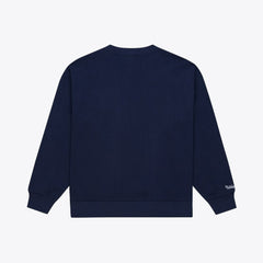 Atlanta Braves Women's Script Sweatshirt - Navy | Mitchell & Ness