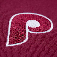 Philadelphia Phillies Women's Script Sweatshirt - Burgundy | Mitchell & Ness