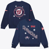 Washington Nationals Women's Pep Rally Sweatshirt - Navy | Mitchell & Ness