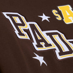 San Diego Padres Women's Pep Rally Sweatshirt - Brown | Mitchell & Ness