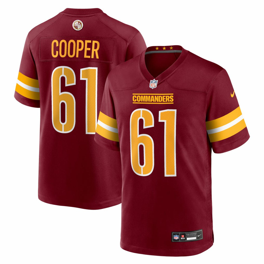 NFL Washington Commanders Tyler Cooper Team Game Jersey