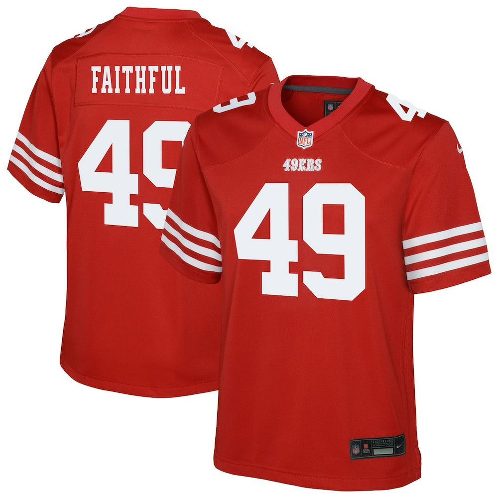 NFL San Francisco 49ers The Faithful Youth Team Game Jersey