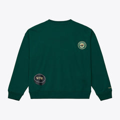 Minnesota Wild Mitchell & Ness Women's Crewneck Sweatshirt
