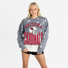 NFL Arizona Cardinals Gameday Couture Women's Arch Rivals Faded Wash Sweatshirt