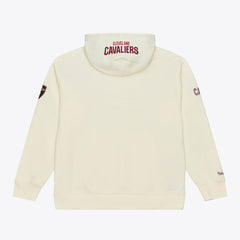 Cleveland Cavaliers Hardwood Classics Chainstitch Premium Fleece Hoodie sale - Cream | Mitchell & Ness for sale
