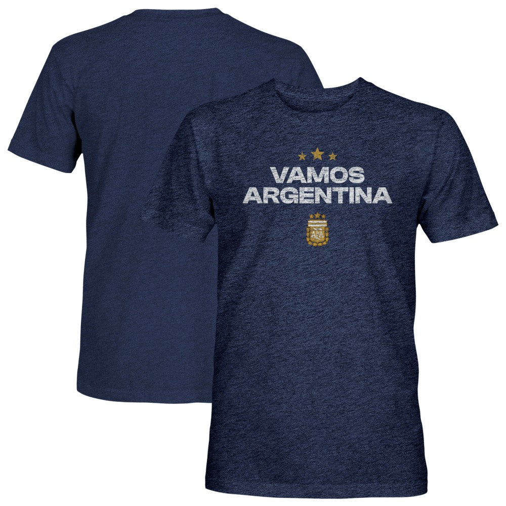 Argentina National Team 1863FC Athletic Wordmark Vintage Tri-Blend T-Shirt / Soccer For sale