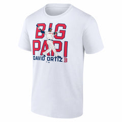 David Ortiz Boston Red Sox Cooperstown Player T-Shirt - White