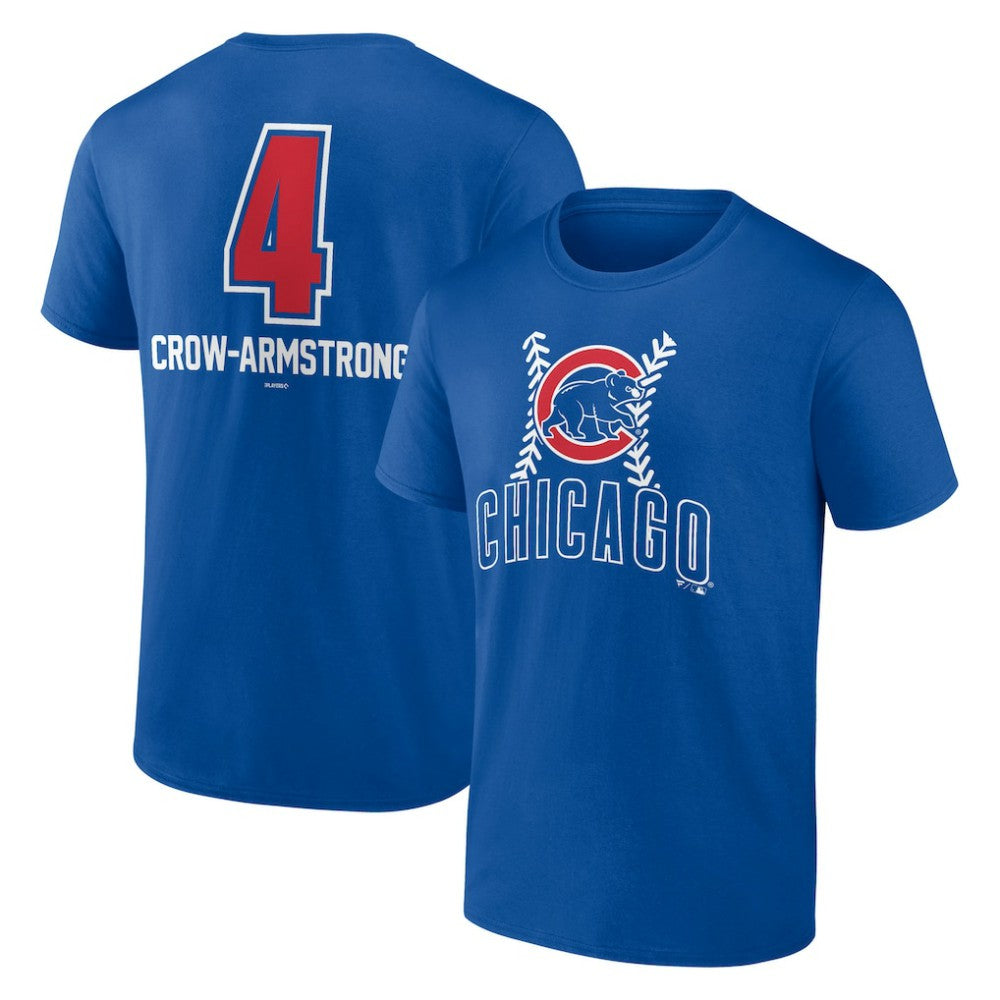 Pete Crow-Armstrong Chicago Cubs Fastball Player Name & Number T-Shirt - Royal