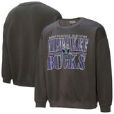 Milwaukee Bucks NBA Downtown Collection Fleece Sweatshirt - Black | Mitchell & Ness for sale