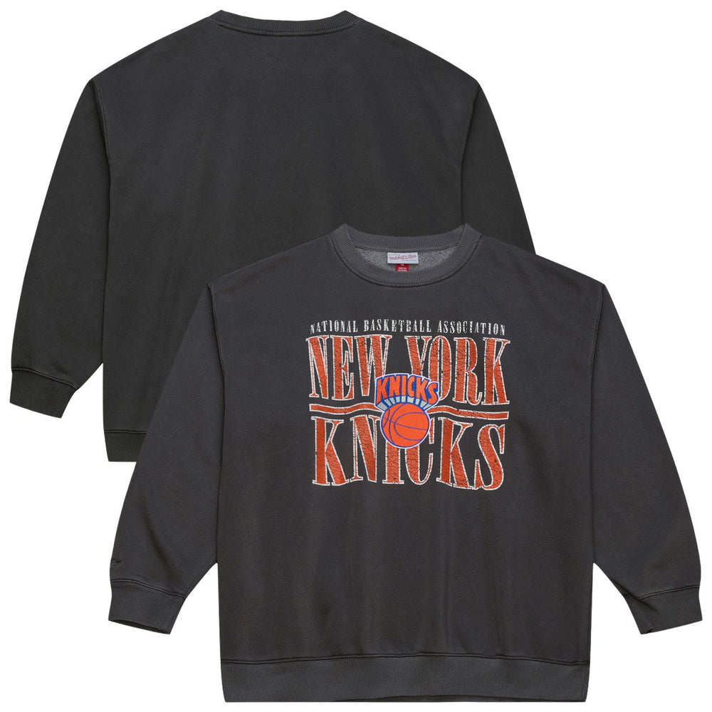 New York Knicks NBA Downtown Collection Fleece Sweatshirt - Black | Mitchell & Ness shop