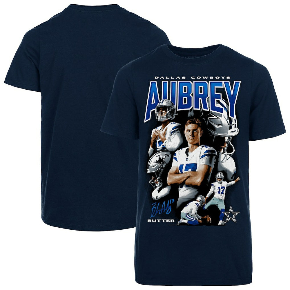 NFL Dallas Cowboys Brandon Aubrey Youth Collage T-Shirt