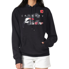 Calgary Flames G-III 4Her by Carl Banks Shadow Logo Fleece Pullover Hoodie