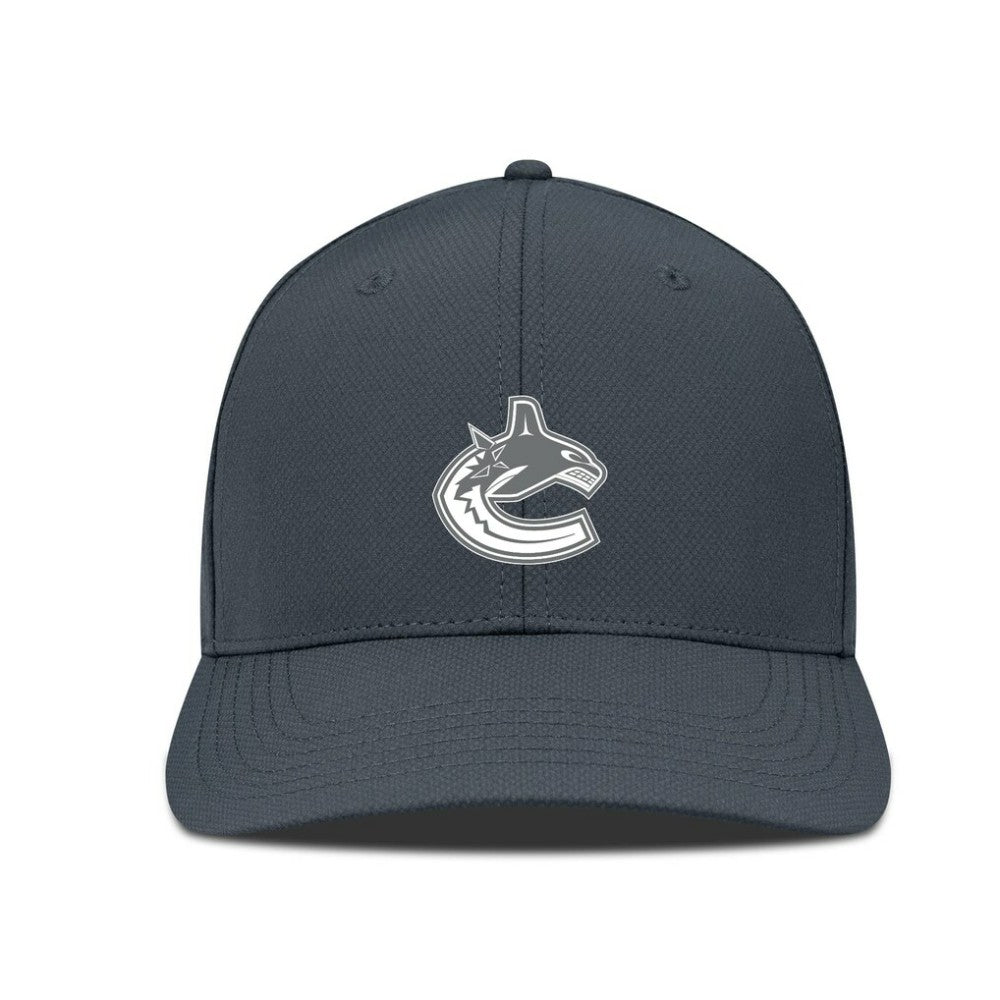 Vancouver Canucks Levelwear Rise Slate & Snow Structured Flex Hat