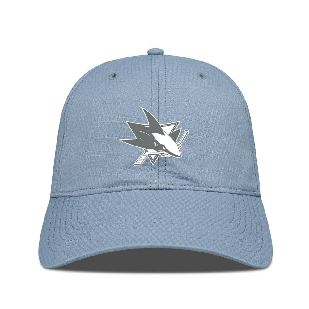 San Jose Sharks Levelwear Matrix Slate & Snow Unstructured Adjustable Hat
