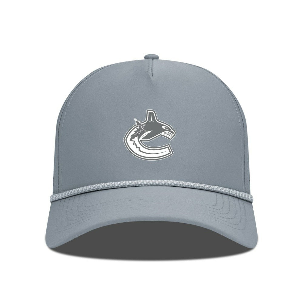 Vancouver Canucks Levelwear Gordon Slate & Snow Rope Adjustable Hat