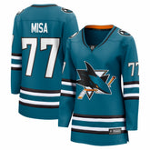 Michael Misa San Jose Sharks Fanatics Women's Breakaway Jersey