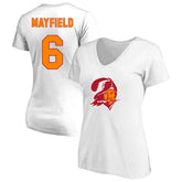 NFL Tampa Bay Buccaneers Baker Mayfield Women's Plus Size Name & Number Scoop Neck T-Shirt