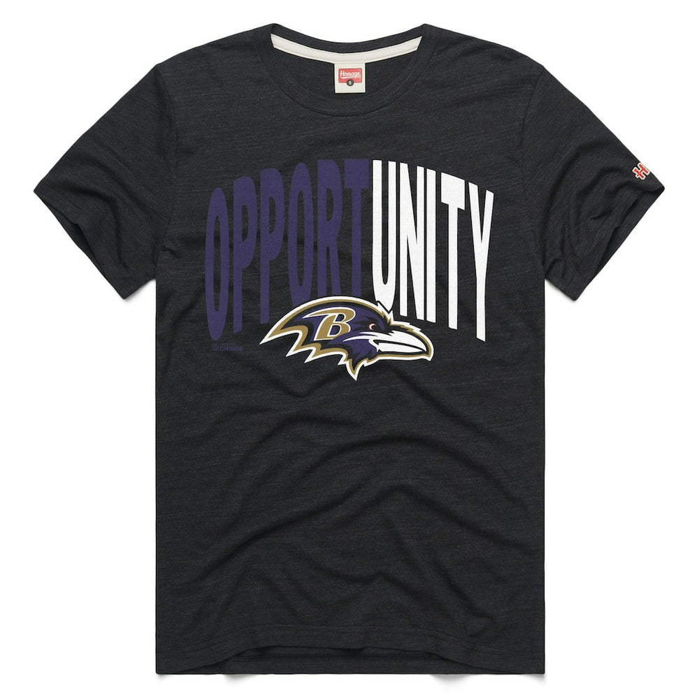 NFL Baltimore Ravens Homage Unisex 2025 Inspire Change Opportunity Tri-Blend T-Shirt