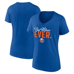 New York Islanders Women's Best Mom Ever V-Neck T-Shirt