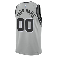 San Antonio Spurs Jordan Brand Unisex Swingman Custom Jersey - Statement Edition - Silver for sale