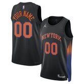 New York Knicks Jordan Brand Unisex Swingman Custom Jersey - Statement Edition - Black cheap