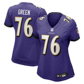 NFL Baltimore Ravens Kenyon Green Women's Team Game Jersey