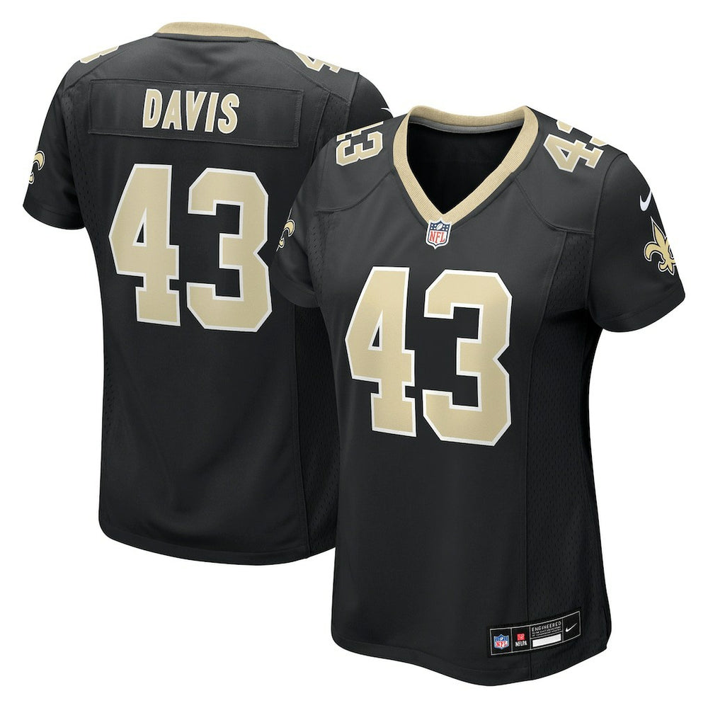 NFL New Orleans Saints Michael Davis Women's Team Game Jersey