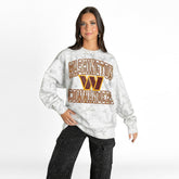NFL Washington Commanders Gameday Couture Women's Whiteout Oversized Premium Fleece Sweatshirt