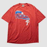 Philadelphia Phillies 2000s T-Shirt - Red Vintage