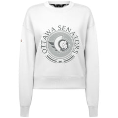 Ottawa Senators Levelwear Women's Slate & Snow Sponge Tri-Blend Sweatshirt