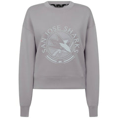 San Jose Sharks Levelwear Women's Slate & Snow Sponge Tri-Blend Sweatshirt