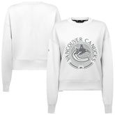 Vancouver Canucks Levelwear Women's Slate & Snow Sponge Tri-Blend Sweatshirt