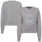 Vancouver Canucks Levelwear Women's Slate & Snow Sponge Tri-Blend Sweatshirt