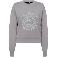 Columbus Blue Jackets Levelwear Women's Slate & Snow Sponge Tri-Blend Sweatshirt