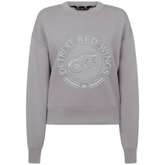 Detroit Red Wings Levelwear Women's Slate & Snow Sponge Tri-Blend Sweatshirt