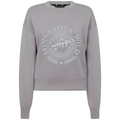 Minnesota Wild Levelwear Women's Slate & Snow Sponge Tri-Blend Sweatshirt