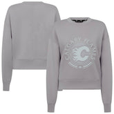 Calgary Flames Levelwear Women's Slate & Snow Sponge Tri-Blend Sweatshirt