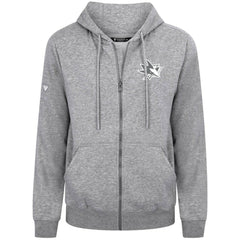 San Jose Sharks Levelwear Podium Chenille Logo Full-Zip Hoodie