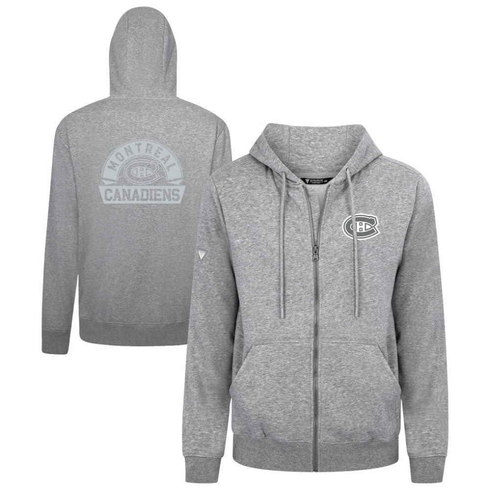 Montreal Canadiens Levelwear Podium Chenille Logo Full-Zip Hoodie