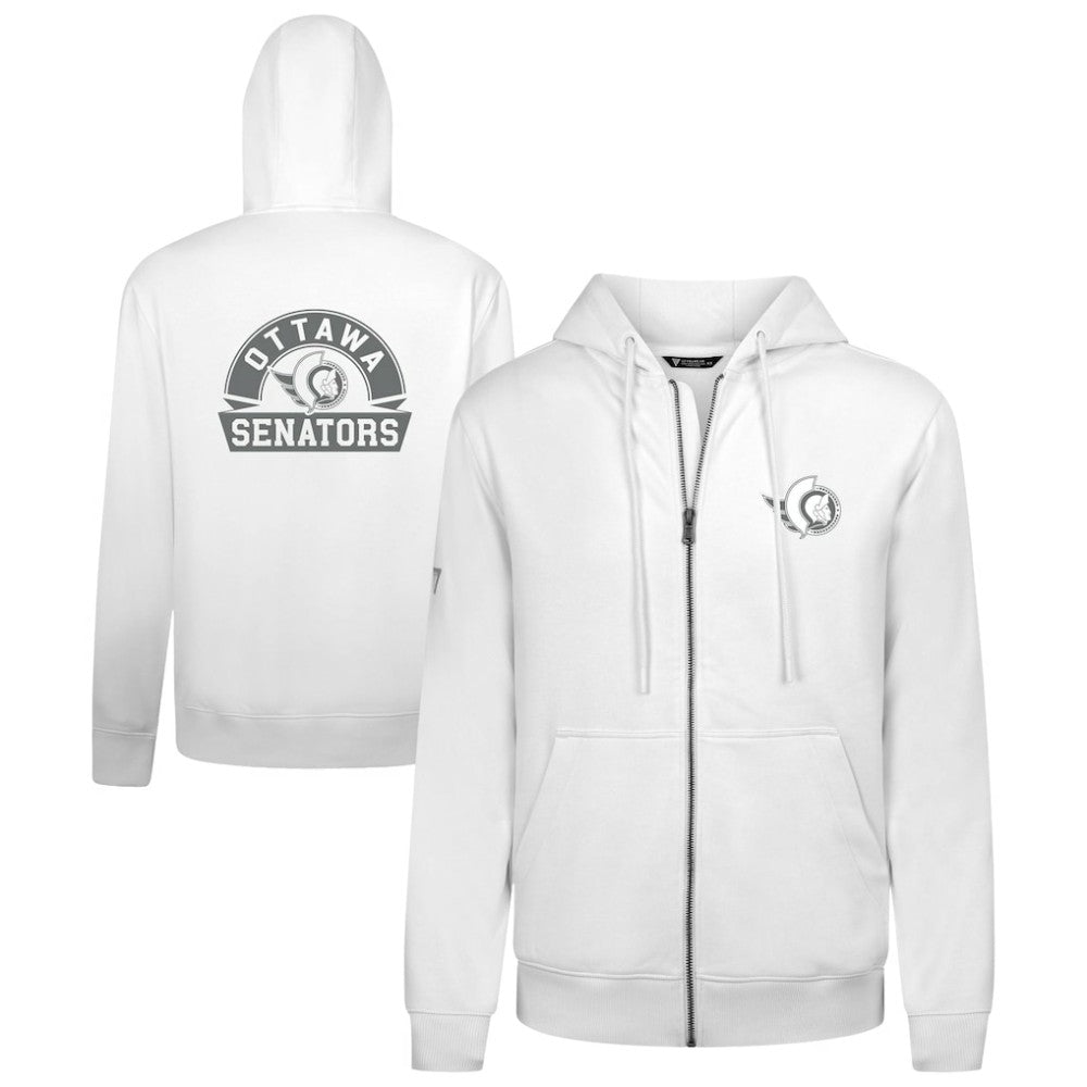 Ottawa Senators Levelwear Podium Chenille Logo Full-Zip Hoodie