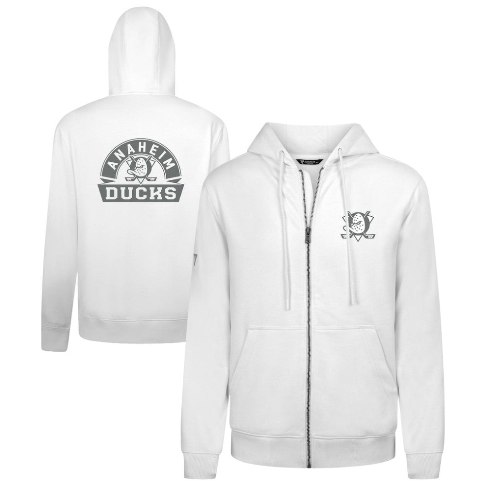 Anaheim Ducks Levelwear Podium Banner Arch Full-Zip Hoodie