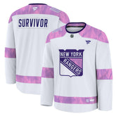 New York Rangers Fanatics Hockey Fights Cancer Survivor Practice Jersey