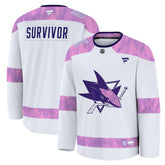 San Jose Sharks Fanatics Hockey Fights Cancer Survivor Practice Jersey