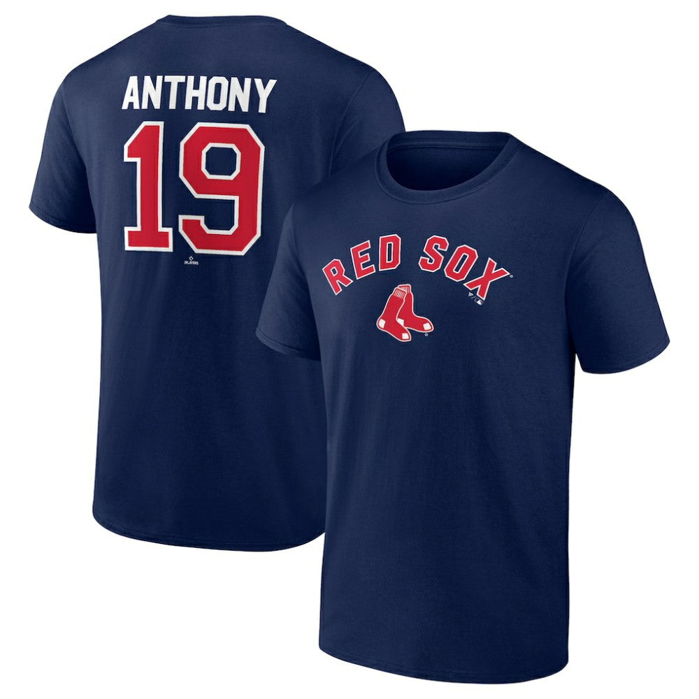 Roman Anthony Boston Red Sox Winning Streak Name & Number T-Shirt - Navy