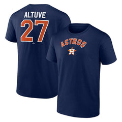 Jose Altuve Houston Astros Winning Streak Name & Number T-Shirt - Navy