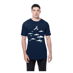 Atlanta Braves MLB x Simpsons 2026 Collab Clouds T-Shirt - Navy | New Era